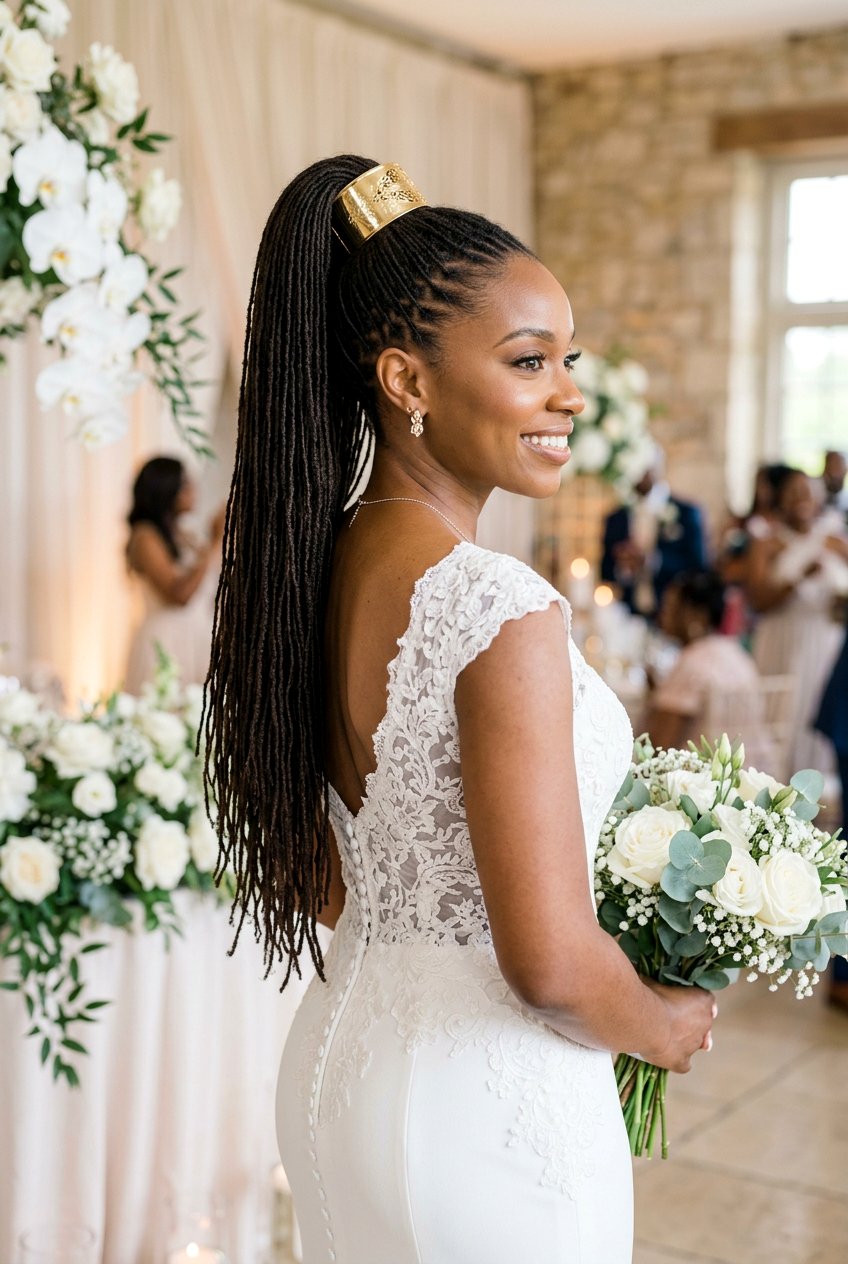 Micro Loc Bridal Ponytail - 20 bridal loc ponytail hairstyle