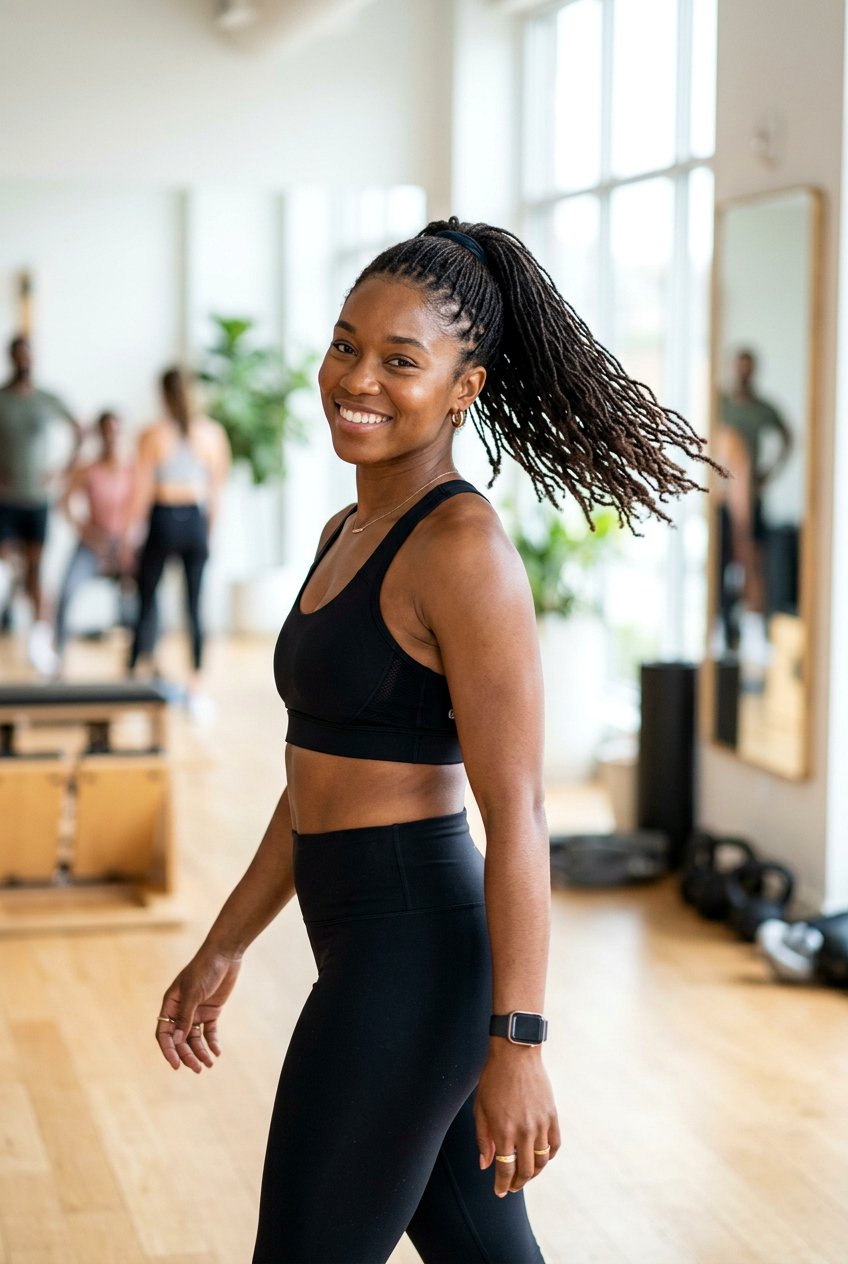 Micro Locs Ponytail - 20 black women mature hairstyle ideas - 20 black women mature hairstyle ideas