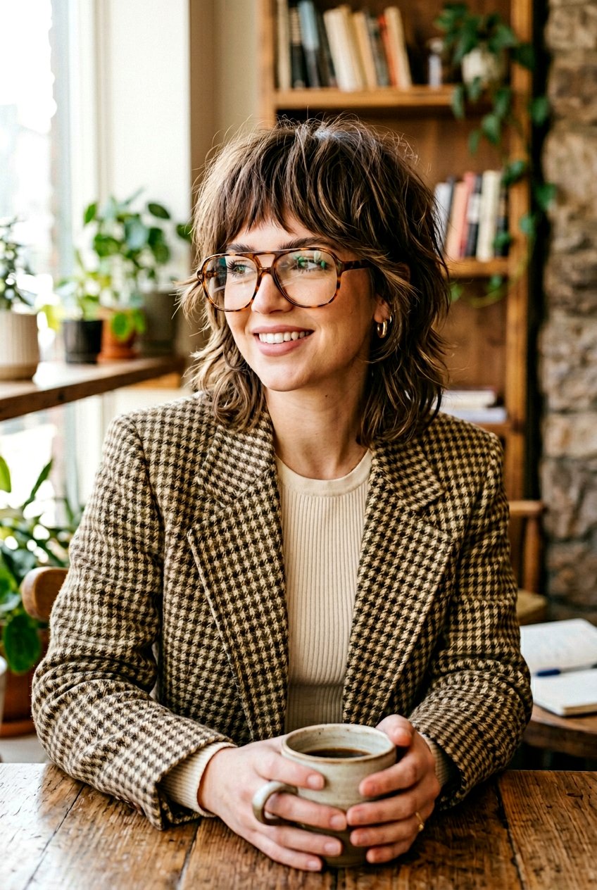 Micro Shag Haircut With Glasses - 20 flattering short haircut for women with glasses - 20 flattering short haircut for women with glasses