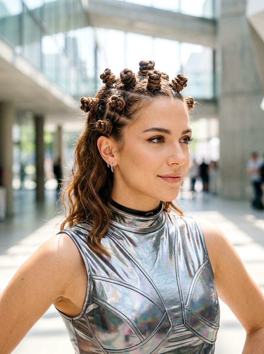 Micro Space Buns - 20 party space buns hairstyle - 20 party space buns hairstyle