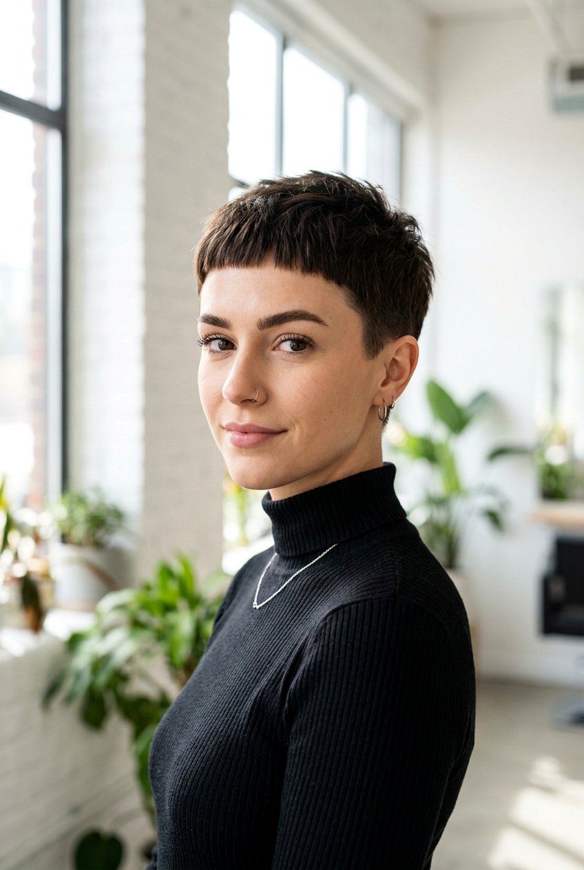 Micro bangs pixie cut - 20 blunt bangs hairstyles - 20 blunt bangs hairstyles