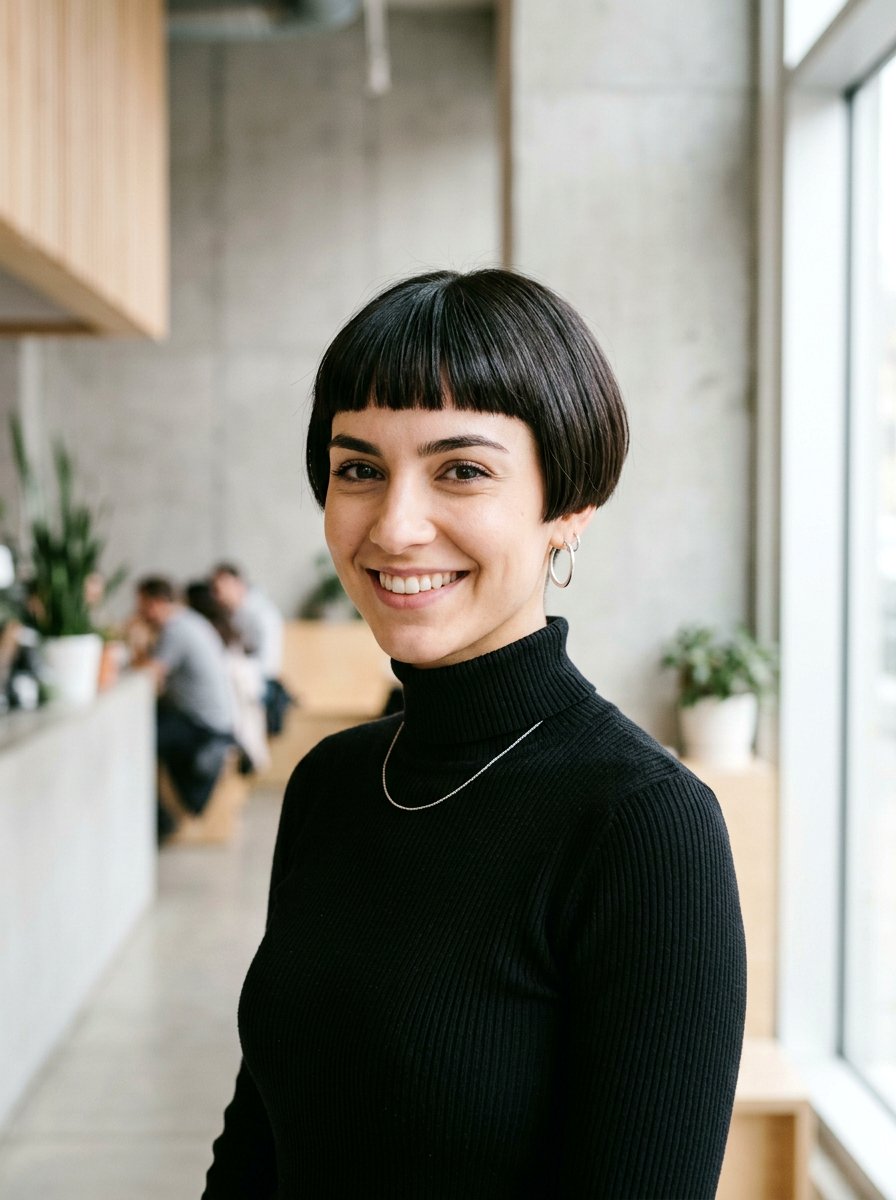 Micro bob - 20 short natural haircut for fine hair - 20 short natural haircut for fine hair