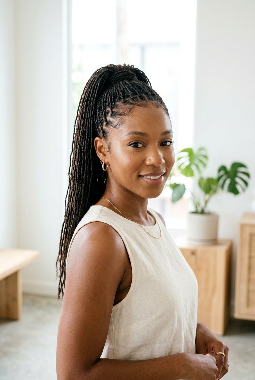 Micro loc braids for women - 20 braided loc styles for women - 20 braided loc styles for women