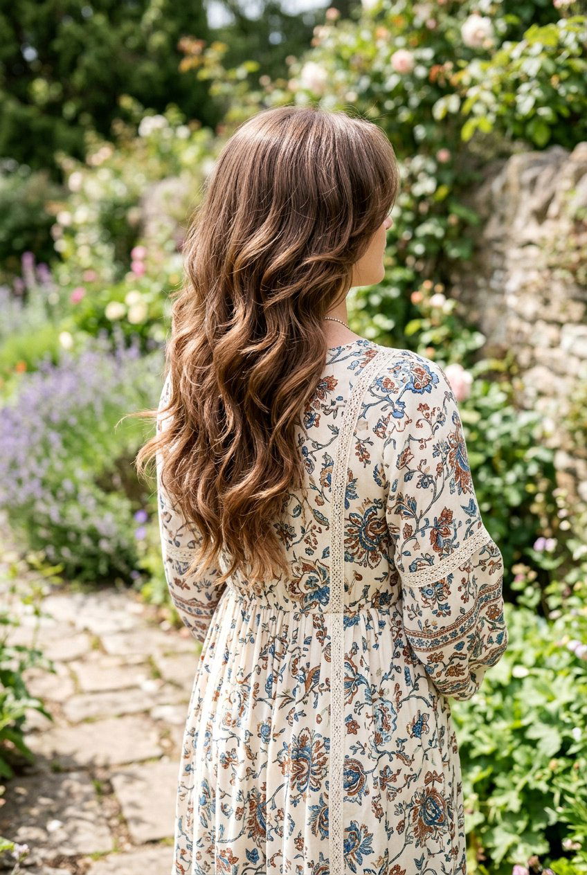 Mid Back Feathered Haircut - 20 layered haircut with feathered ends - 20 layered haircut with feathered ends