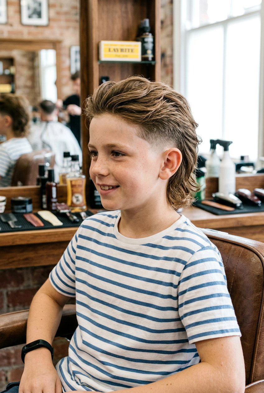 Mid Burst Fade Mullet - 20 burst fade mullet for boys - 20 burst fade mullet for boys