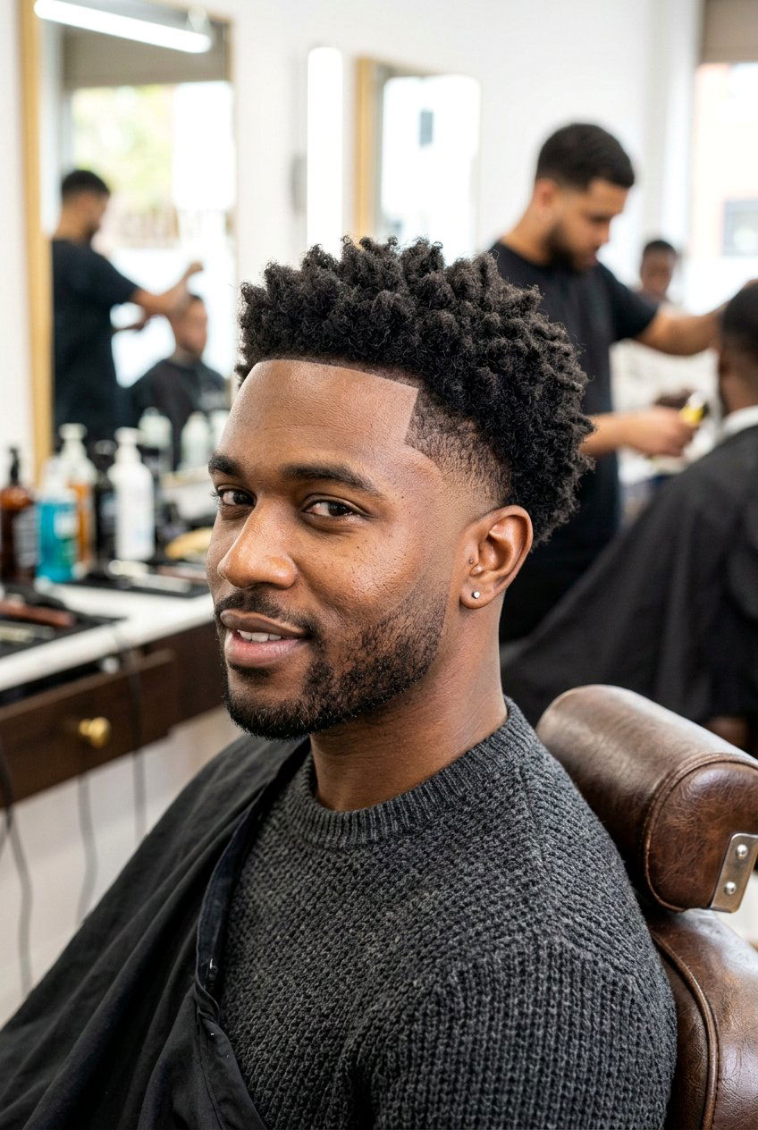 Mid Burst Fade - 20 burst fade haircut - 20 burst fade haircut