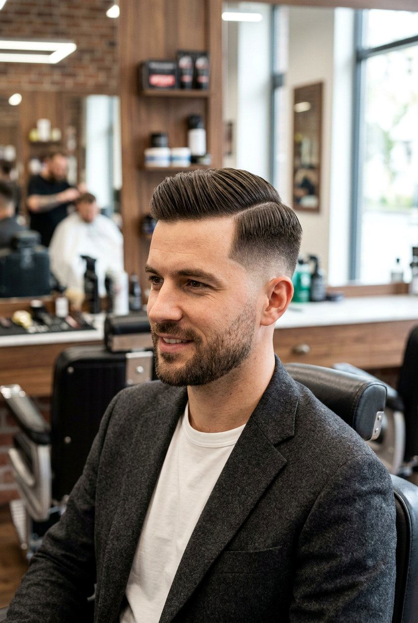 Mid Fade Comb Over - 20 mid fade haircut - 20 mid fade haircut