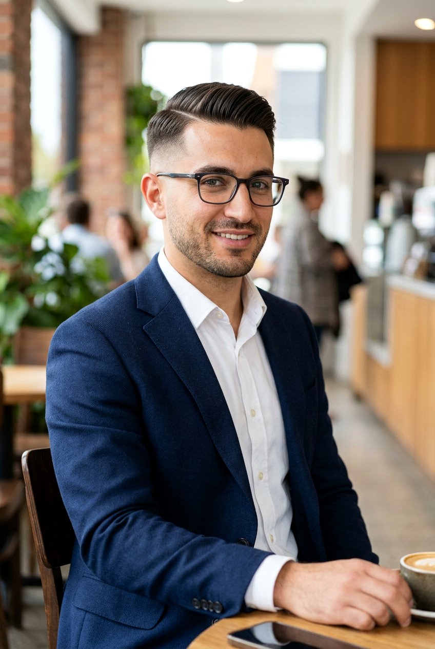 Mid Fade Comb Over - 20 men haircut with glasses mature style - 20 men haircut with glasses mature style