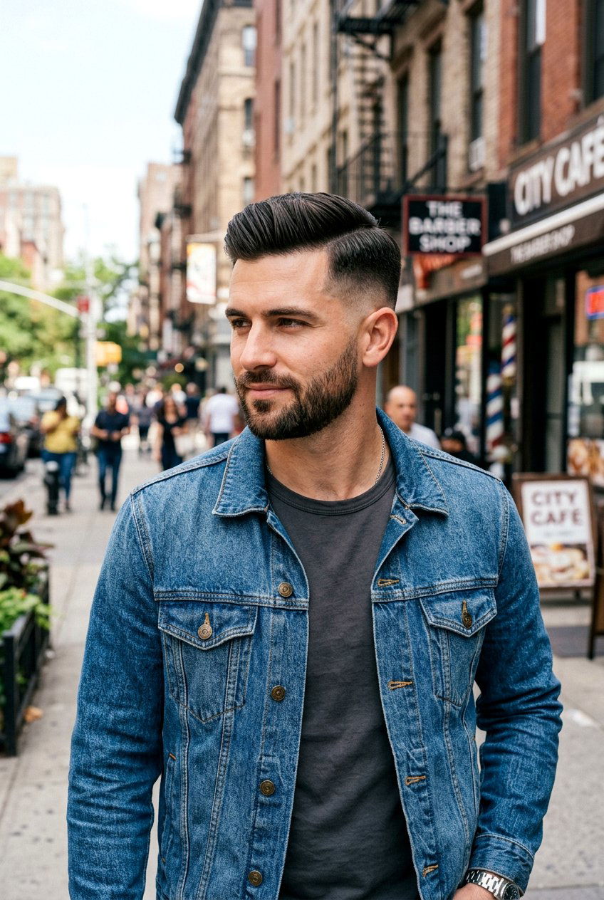 Mid Fade Comb Over - 20 comb over for thin hair men - 20 comb over for thin hair men