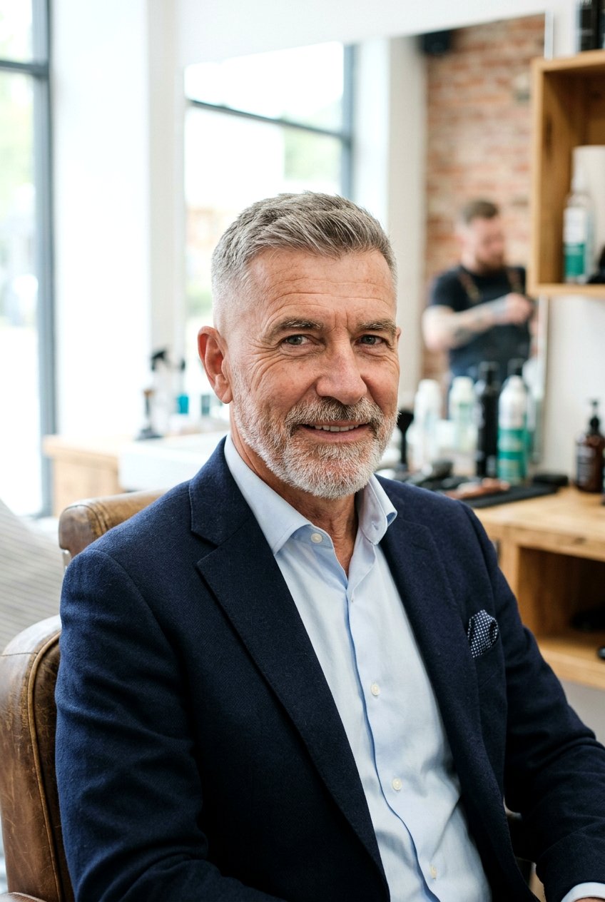 Mid Fade Crew Cut - 20 neat crew cut for older men - 20 neat crew cut for older men