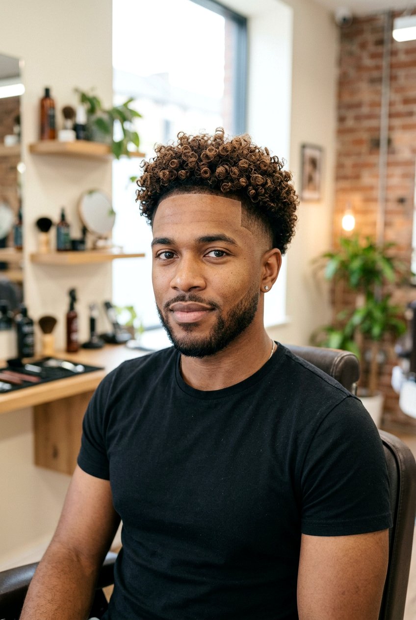 Mid Fade Curly Hair - 20 mid fade with curly top men - 20 mid fade with curly top men
