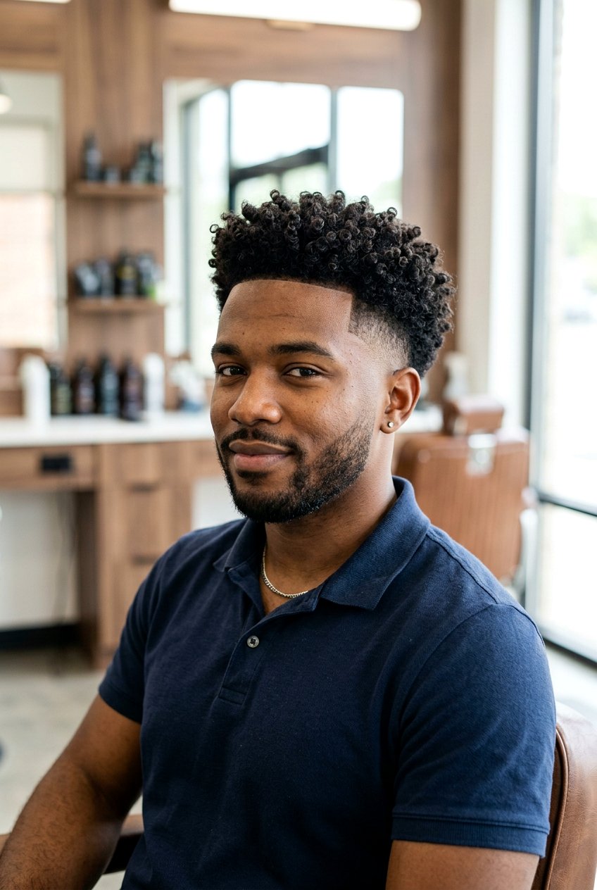 Mid Fade Curly High Top - 20 curly high top fade haircut - 20 curly high top fade haircut