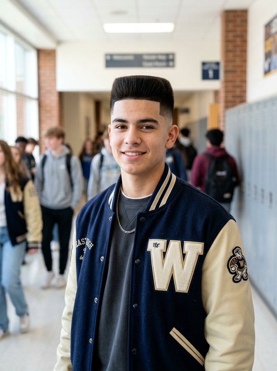 Mid Fade Flat Top - 20 school haircut for teenage boys with fade - 20 school haircut for teenage boys with fade