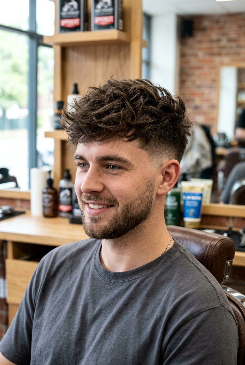 Mid Fade Messy Hair - 20 mid fade haircut - 20 mid fade haircut