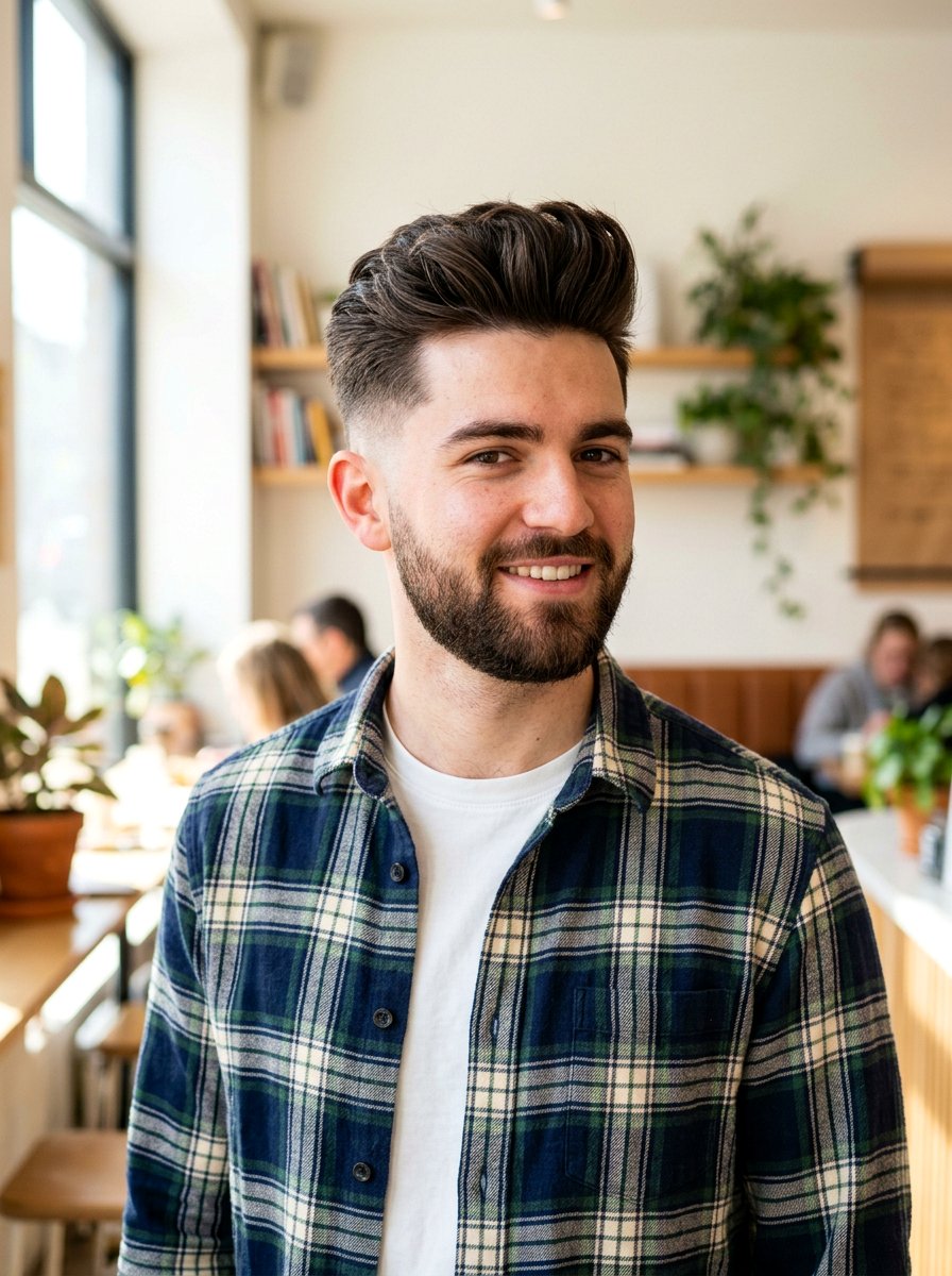 Mid Fade Quiff - 20 quiff haircut for thick hair men - 20 quiff haircut for thick hair men