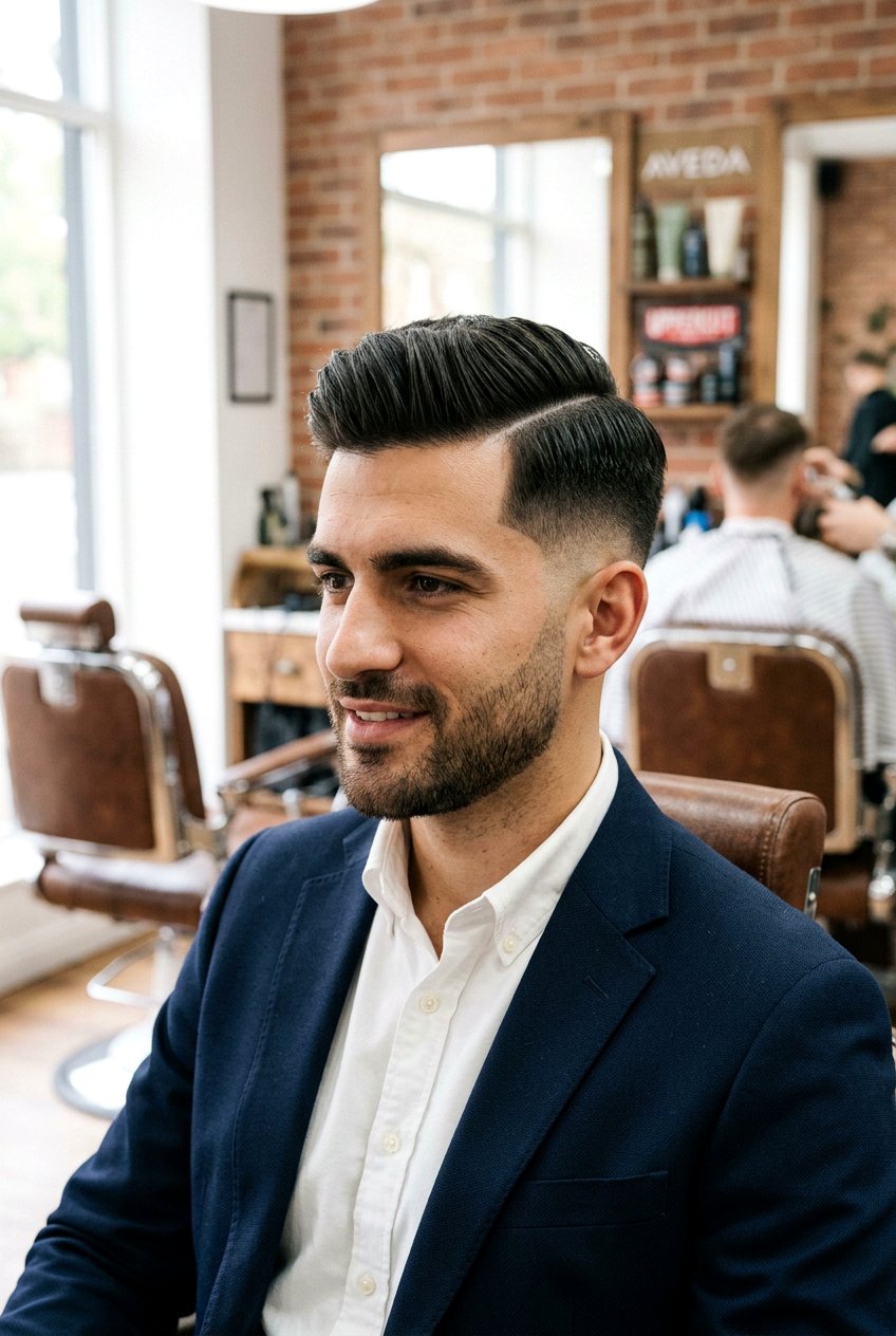 Mid Fade Side Part - 20 side part haircut for men - 20 side part haircut for men