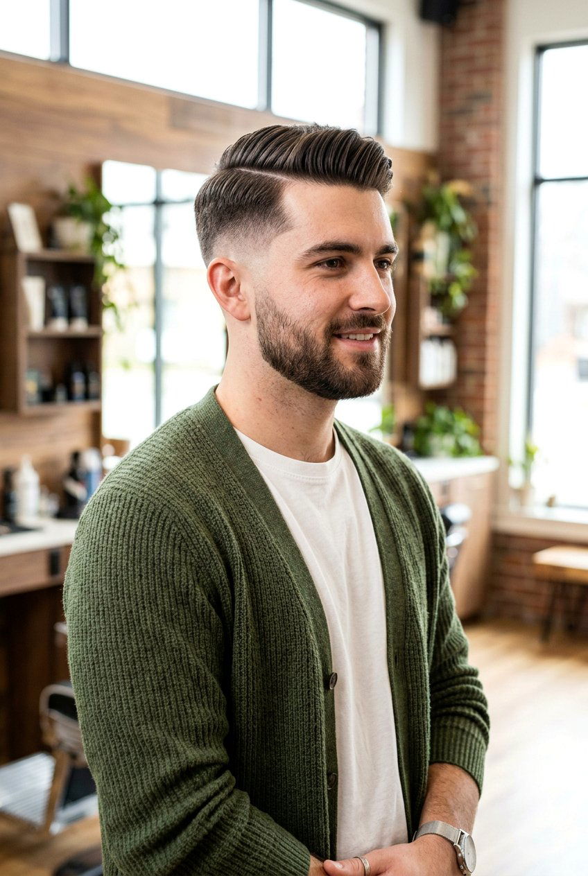 Mid Fade Side Part - 20 classic mens side part haircut - 20 classic men’s side part haircut