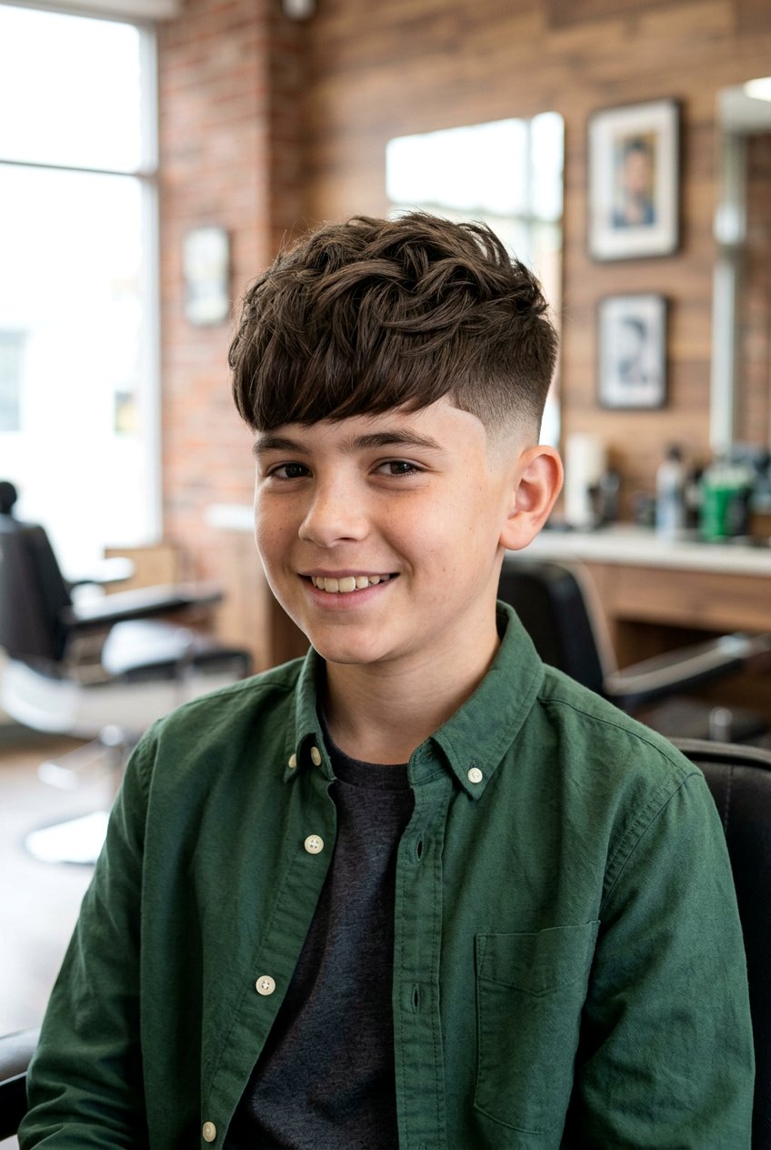 Mid Fade Textured Fringe - 20 boys haircut with textured fringe - 20 boys haircut with textured fringe