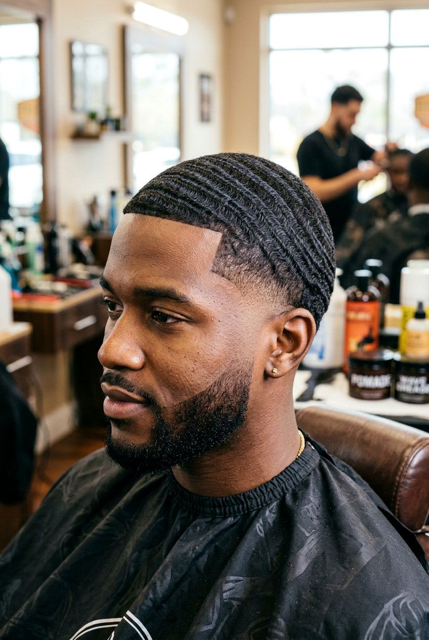 Mid Fade Waves - 20 mid fade haircut - 20 mid fade haircut