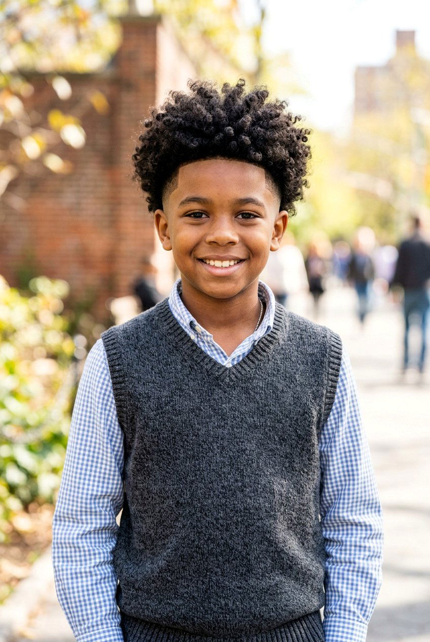 Mid Fade With Curly Top - 20 boys picture day hairstyle with curls - 20 boys picture day hairstyle with curls