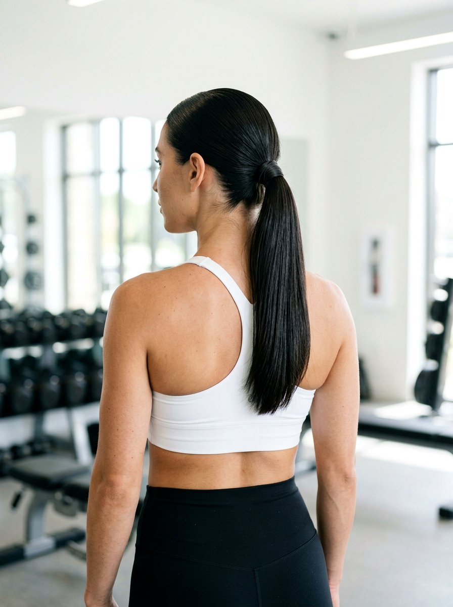 20 Perfect Pilates Hairstyle With Sleek Ponytail For Gym