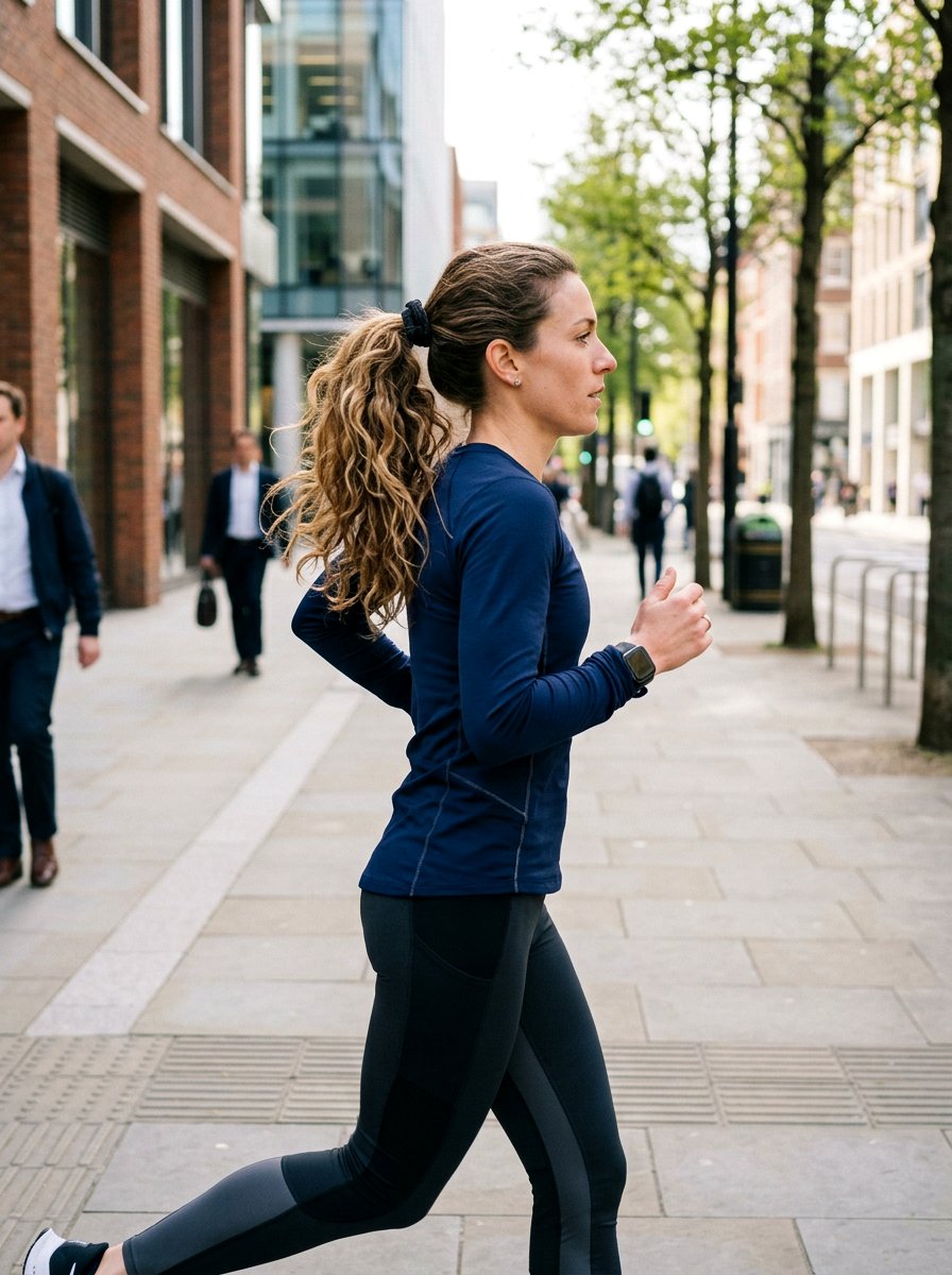 Mid Height Workout Ponytail - 20 running ponytail for long hair - 20 running ponytail for long hair