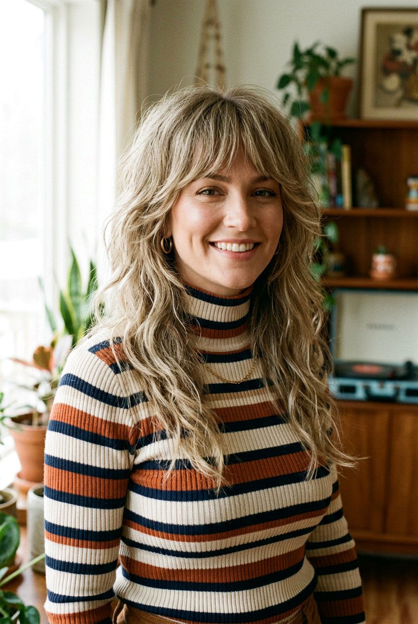 Mid Length 70s Shag - 20 70s shag for thick hair women - 20 70s shag for thick hair women