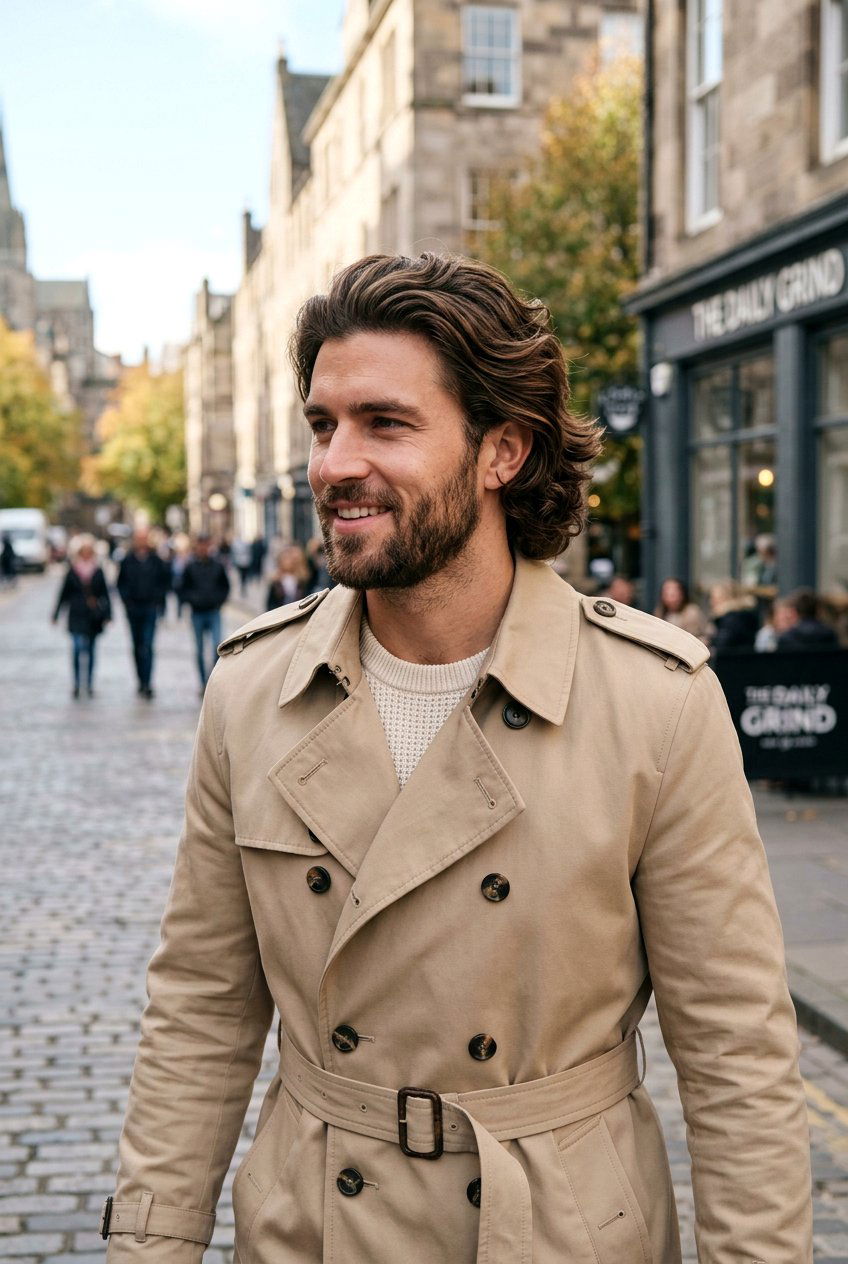 Mid Length Bro Flow - 20 mens haircut for heart shaped face - 20 men’s haircut for heart shaped face