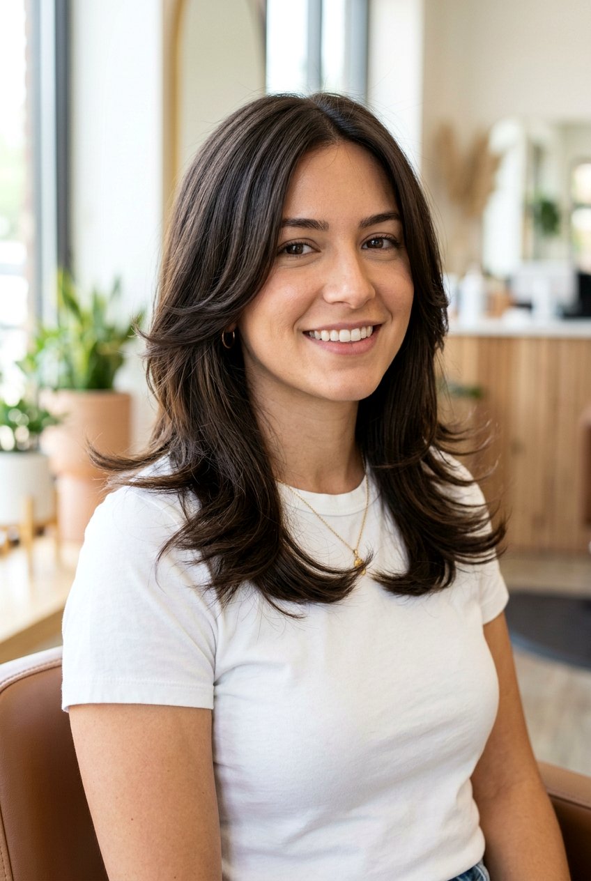 Mid Length Butterfly Haircut - 20 butterfly haircut for thick straight hair - 20 butterfly haircut for thick straight hair