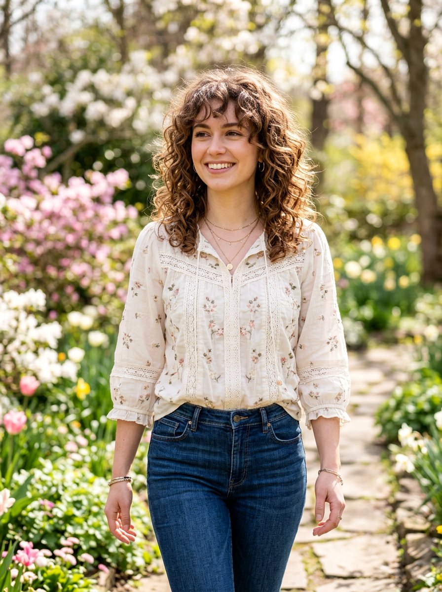 Mid Length Curly Shag Haircut - 20 curly haircut ideas for women - 20 curly haircut ideas for women