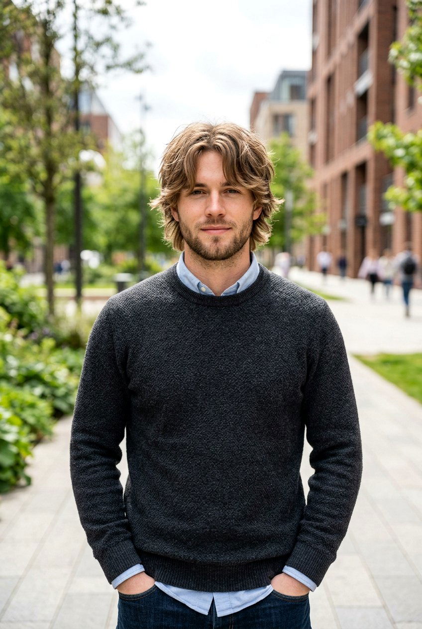 Mid Length Men Wolf Cut With Curtain Fringe - 20 men wolf cut with curtain fringe - 20 men wolf cut with curtain fringe