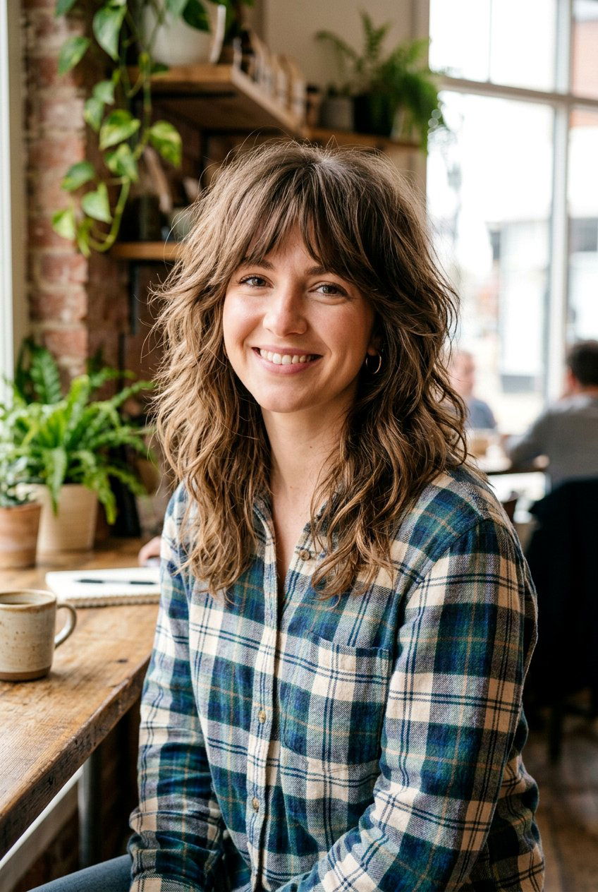 Mid Length Shag - 20 stylish mom haircut for fine hair - 20 stylish mom haircut for fine hair