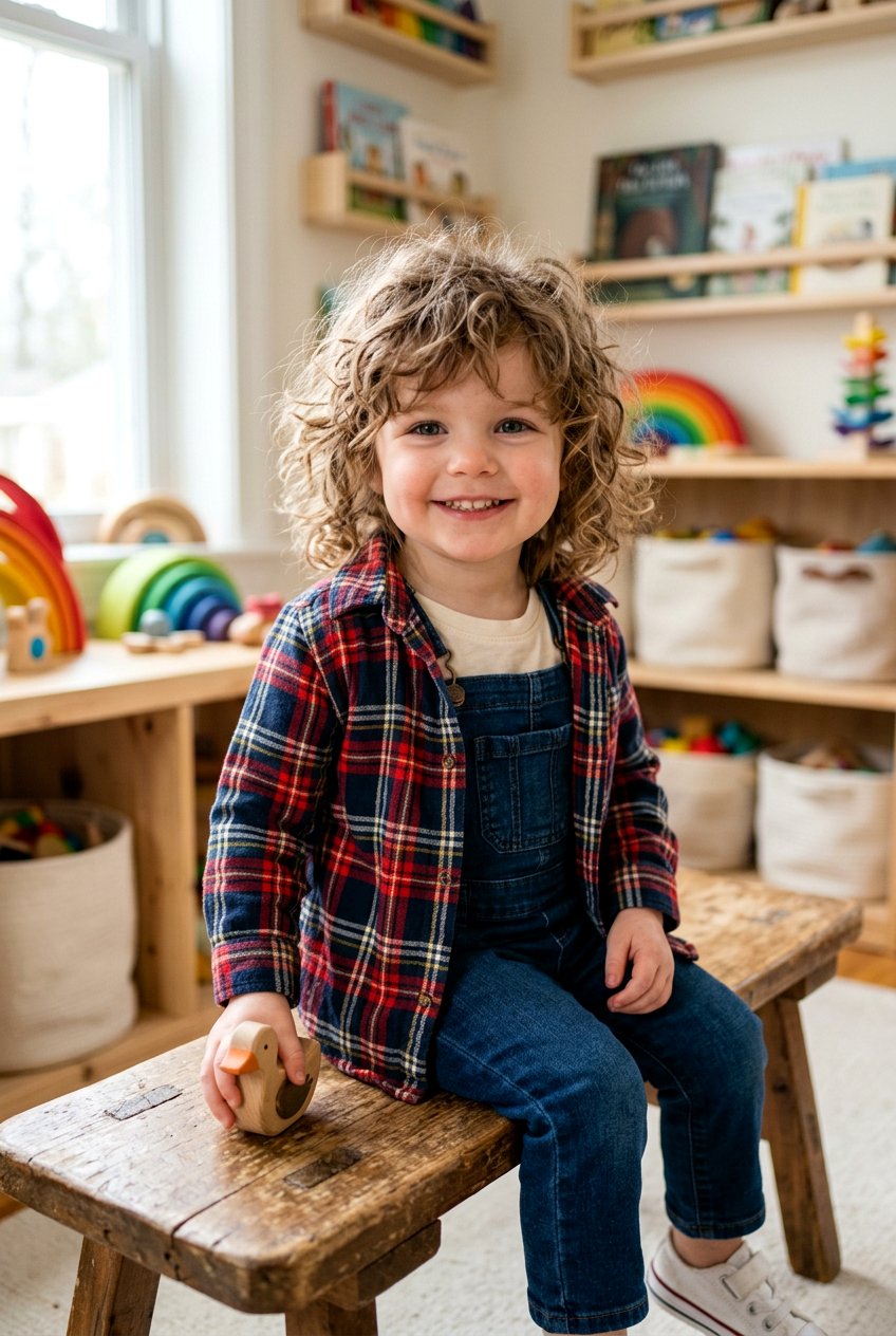 Mid Length Shag - 20 toddler haircut for curly thick hair - 20 toddler haircut for curly thick hair