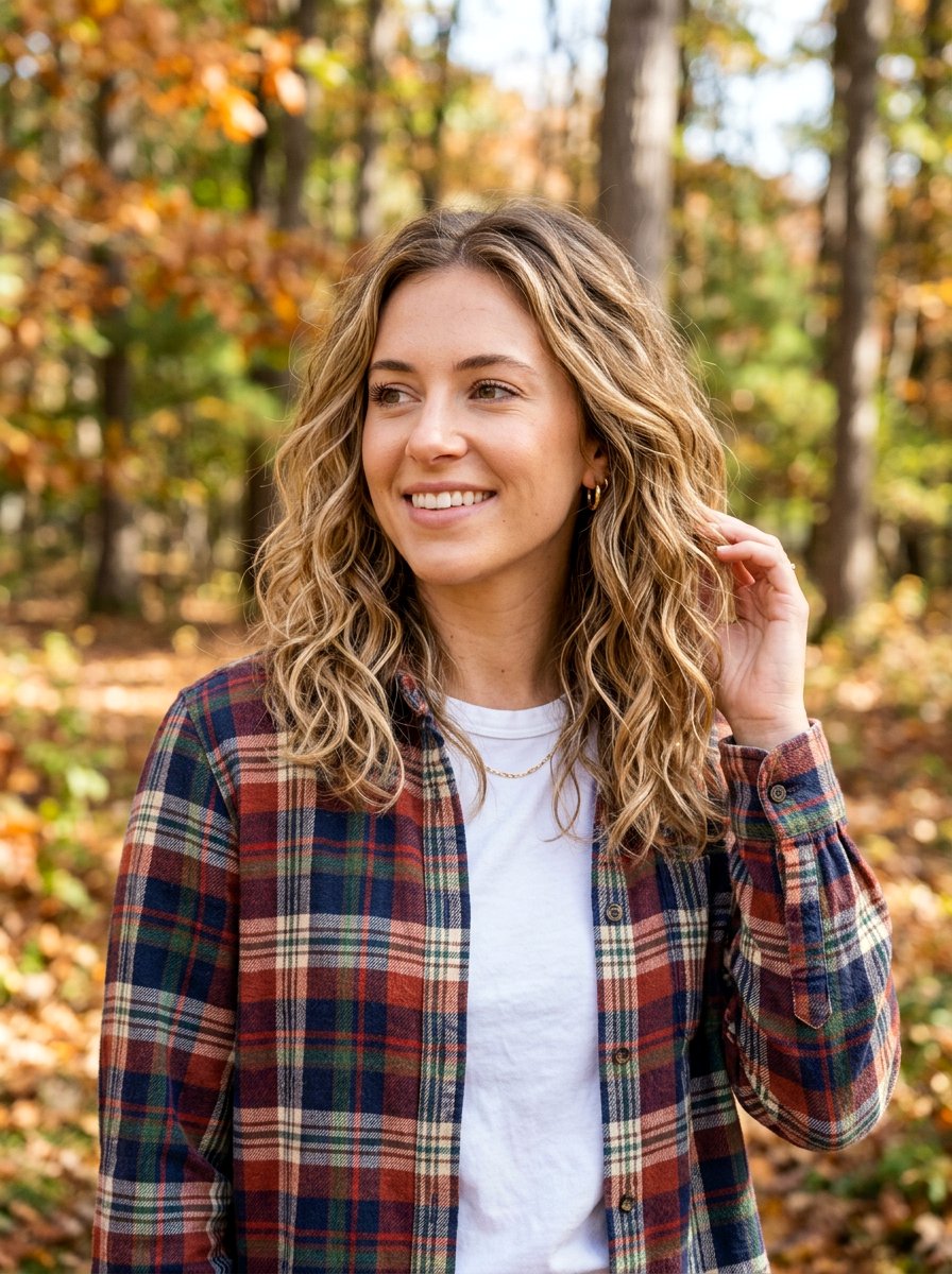 Mid Length Textured Waves - 20 hairstyle to add softness to angular face - 20 hairstyle to add softness to angular face