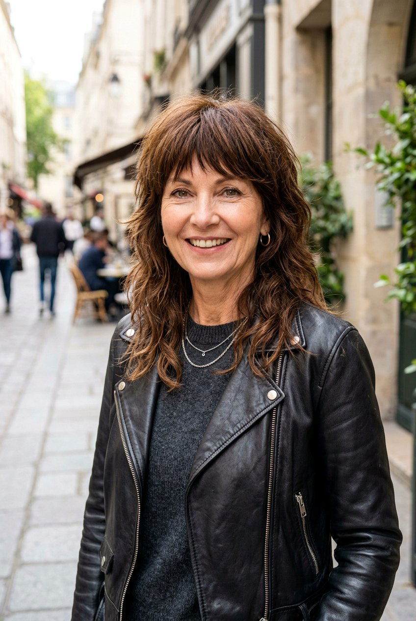 Mid Length Wolf Cut For Older Women - 20 modern shag for mature women - 20 modern shag for mature women