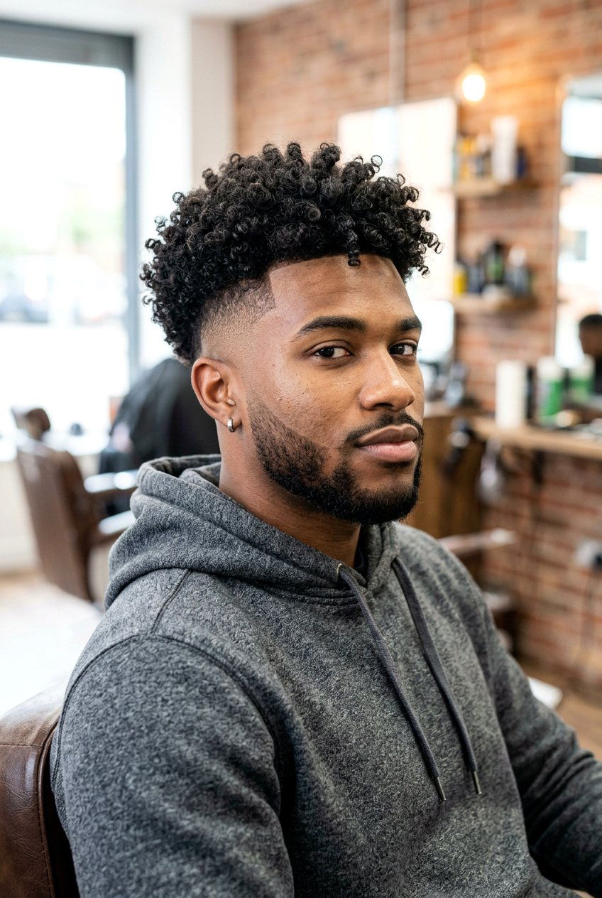 Mid Skin Fade Curly Top - 20 mid fade with curly top men - 20 mid fade with curly top men