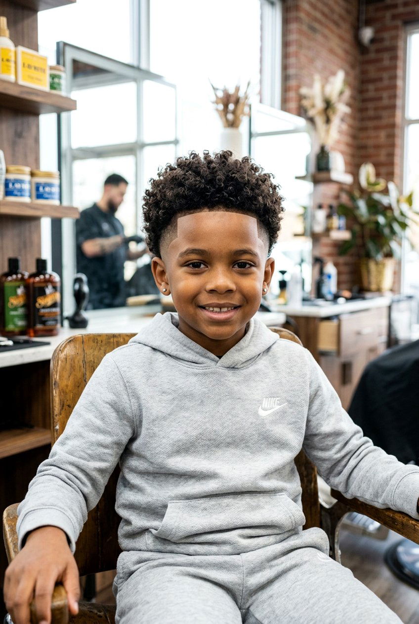 Mid Skin Taper Curly Top - 20 boys haircut with taper and curls - 20 boys haircut with taper and curls