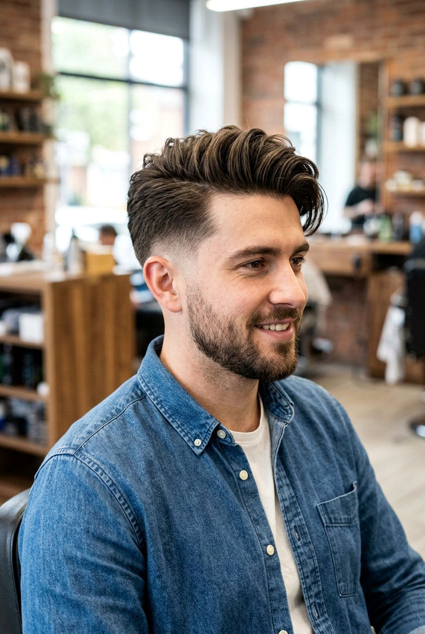 Mid Taper Comb Over - 20 tapered comb over for men - 20 tapered comb over for men