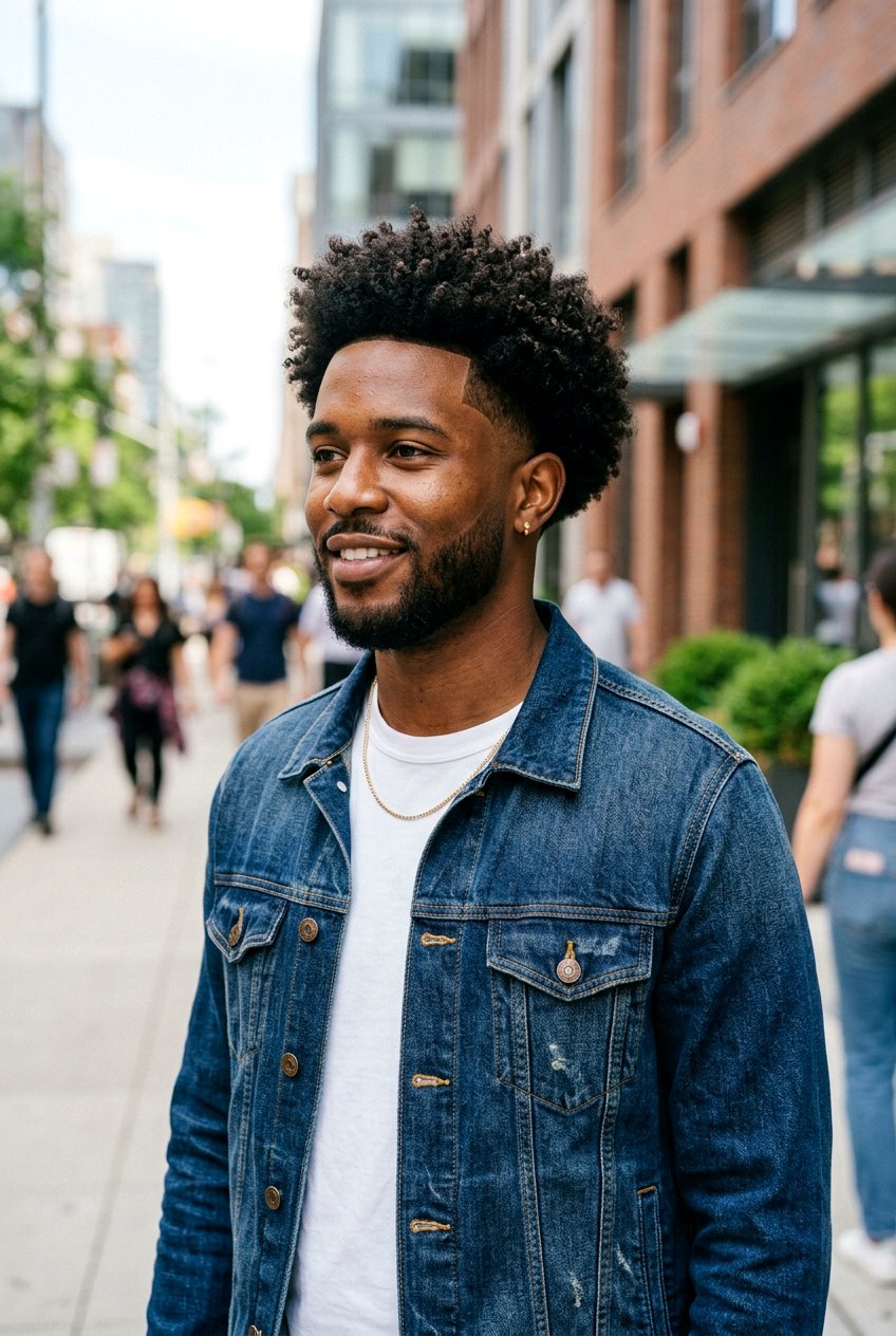 Mid Taper Fade Afro - 20 afro taper fade for black men - 20 afro taper fade for black men