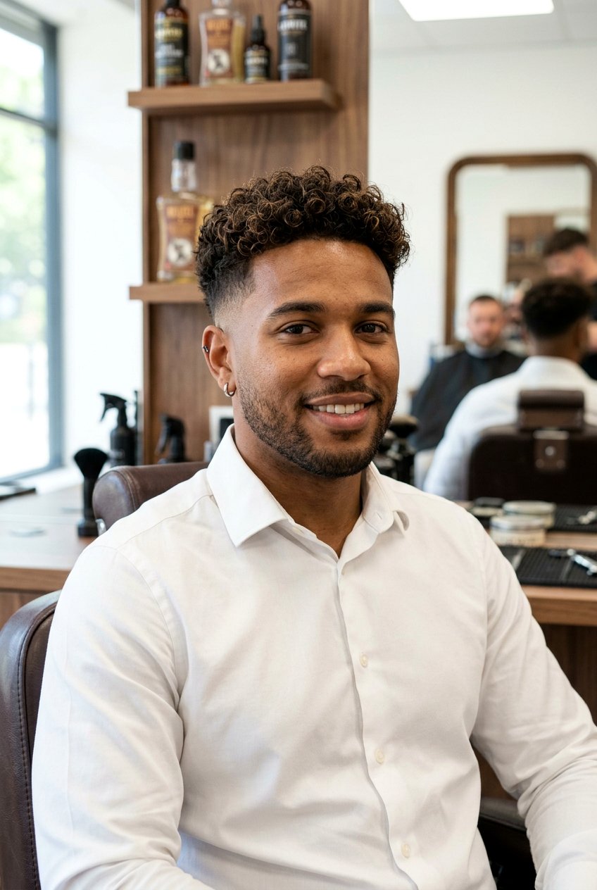 Mid Taper Fade Curly Top - 20 mid fade with curly top men - 20 mid fade with curly top men
