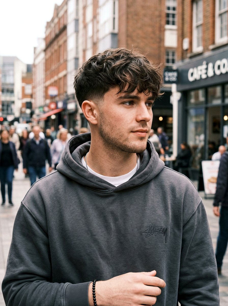 Mid Taper Fade Textured Fringe - 20 textured fringe with taper fade - 20 textured fringe with taper fade