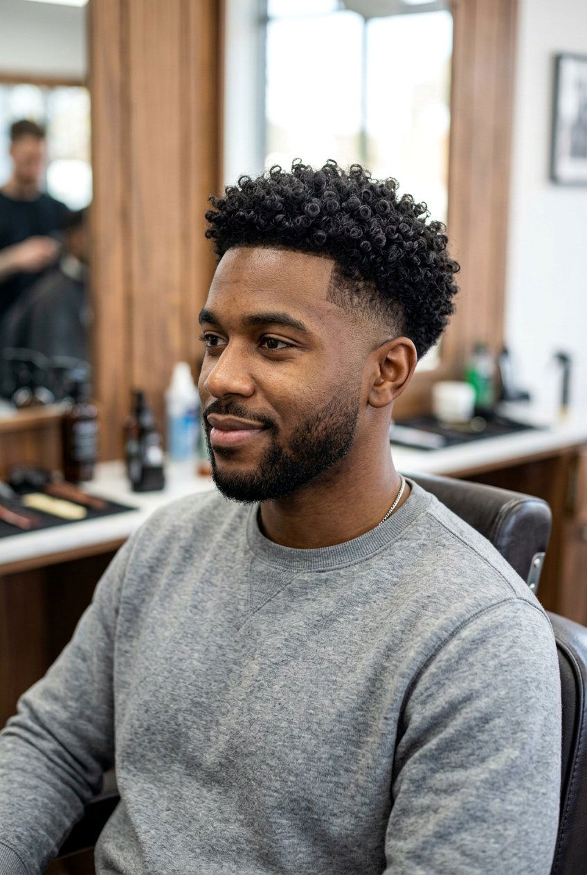 Mid Taper Fade With Curly Top - 20 mid taper fade for curly hair men - 20 mid taper fade for curly hair men