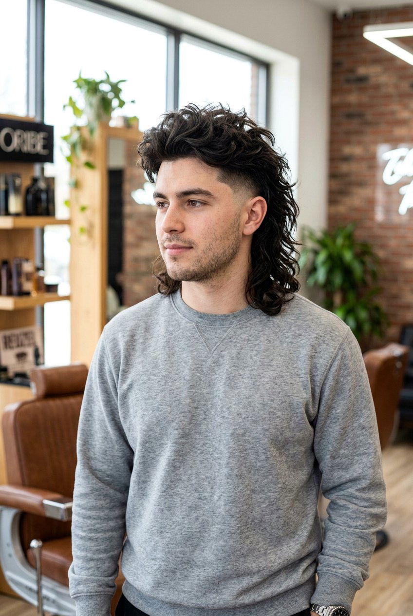 Mid Taper Mullet - 20 taper mullet for thick hair men - 20 taper mullet for thick hair men