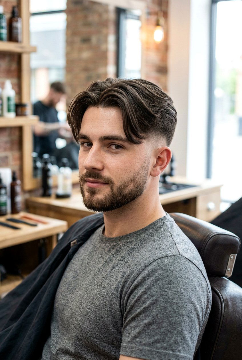 Mid fade curtain haircut - 20 curtain haircut for men - 20 curtain haircut for men
