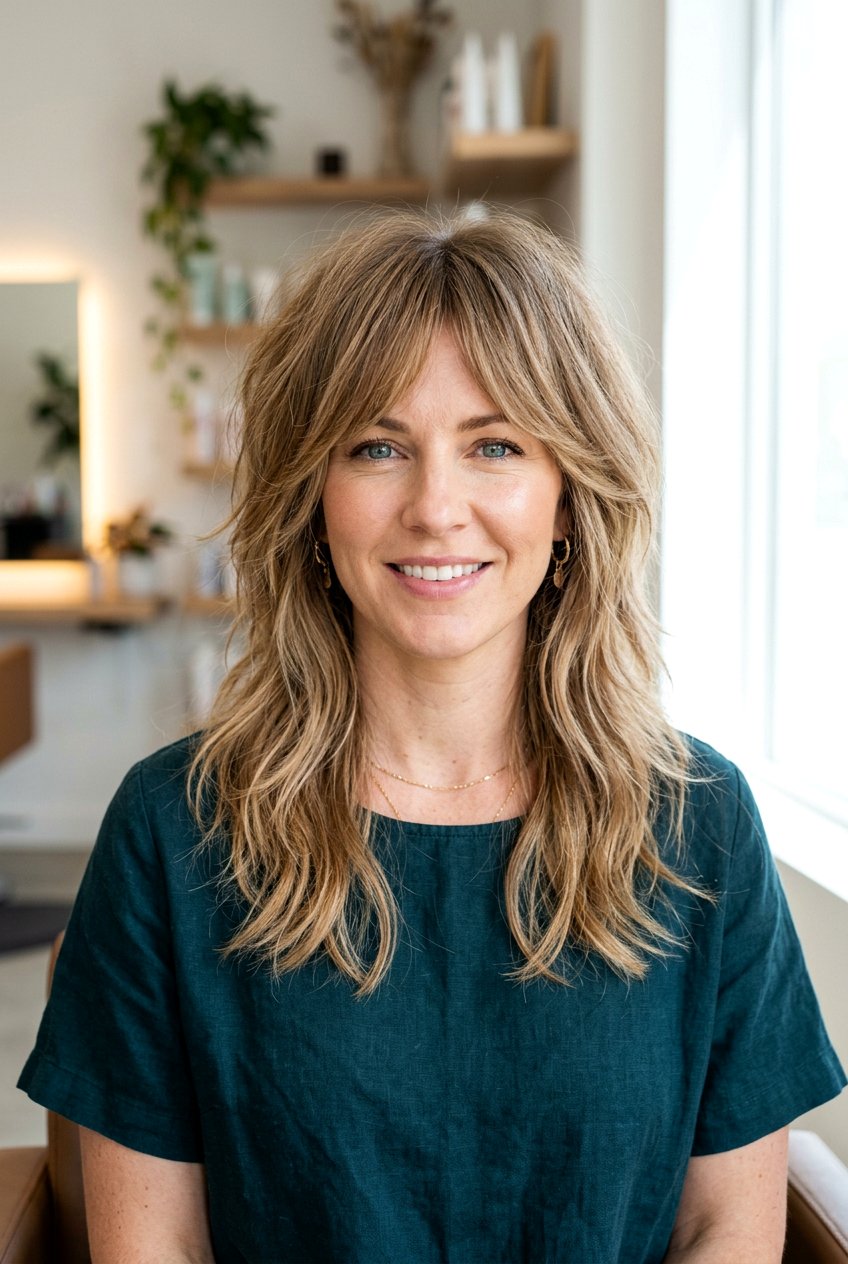 Mid length feathered shag - 20 feathered haircuts for medium hair - 20 feathered haircuts for medium hair