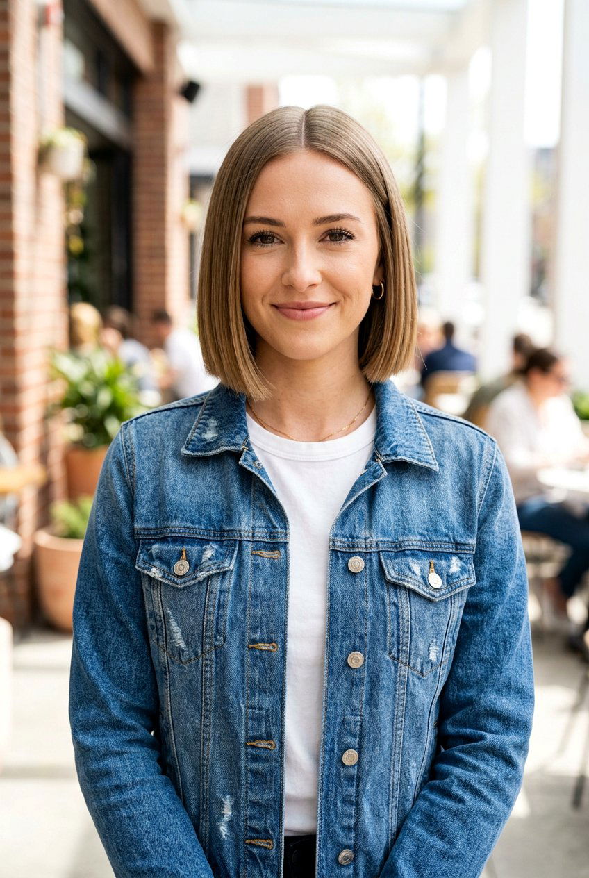 Middle Part Blunt Bob Fine Hair - 20 blunt haircut for fine hair women - 20 blunt haircut for fine hair women