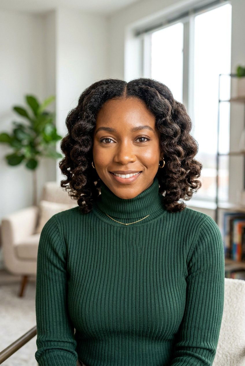 Middle Part Braid Out Bob - 20 braid out bob hairstyle - 20 braid out bob hairstyle