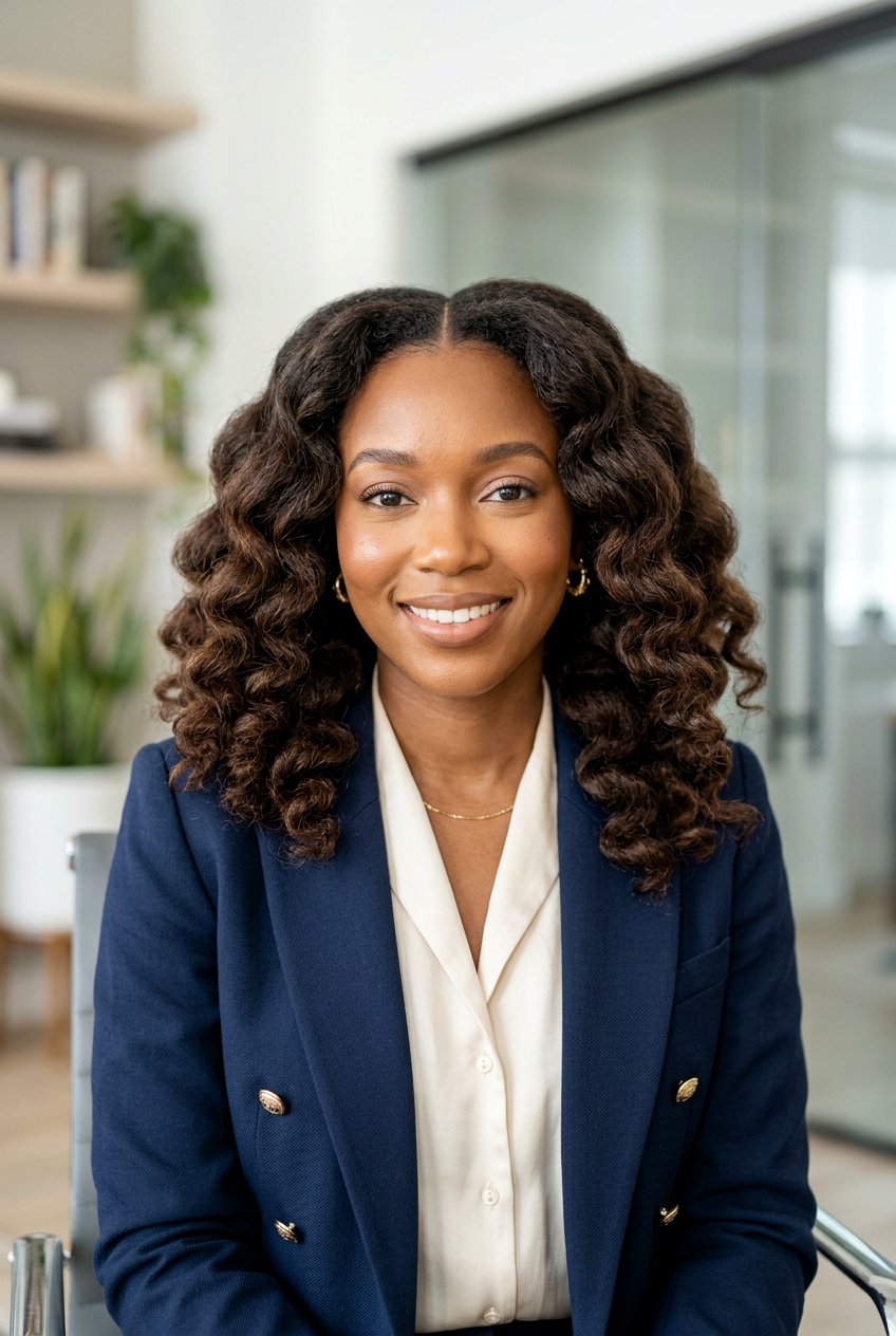 Middle Part Braid Out - 20 braid out on short natural hair - 20 braid out on short natural hair