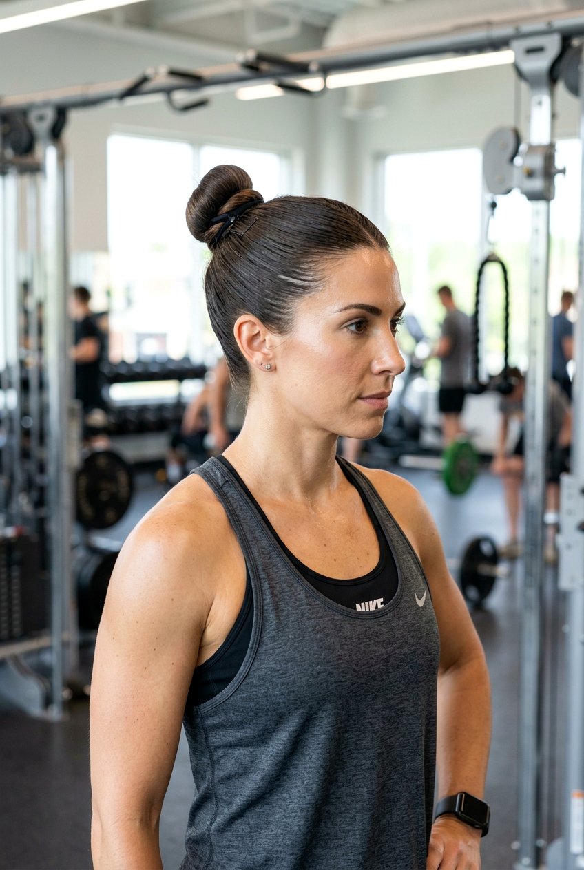 Middle Part Bun For Workout - 20 clean girl bun with middle part - 20 clean girl bun with middle part