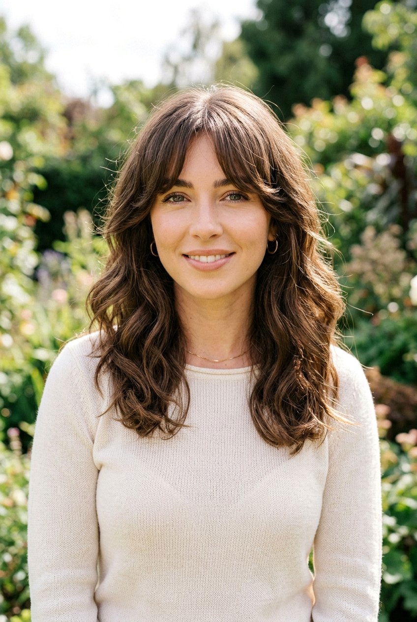 Middle Part Curtain Bangs - 20 everyday middle part hairstyle - 20 everyday middle part hairstyle